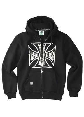 Męska Bluza rozpinana z kapturem West Coast Choppers OG Logo Nadruk Front