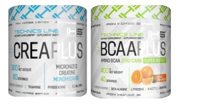 Kreatyna Crea Plus 300g i BCAA 400g od IHS