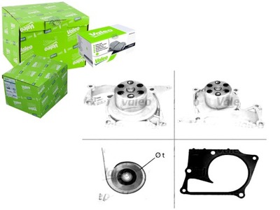 VALEO НАСОС ВОДИ MEGANE 1.5DCI