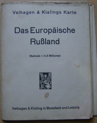 SOVIET UNION -EUROPEJSKA ROSJA -MAPA -wyd. 1940 rok -j.niemiecki