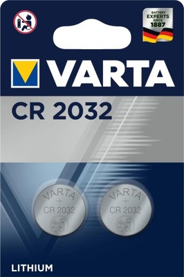 Zestaw bateria litowa VARTA CR2032 3V Li 2szt CR 2032 do pilota zegarka