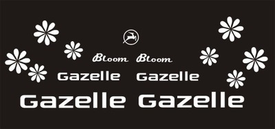 Gazelle BLOOM naklejki rower miejski RÓŻNE KOLORY