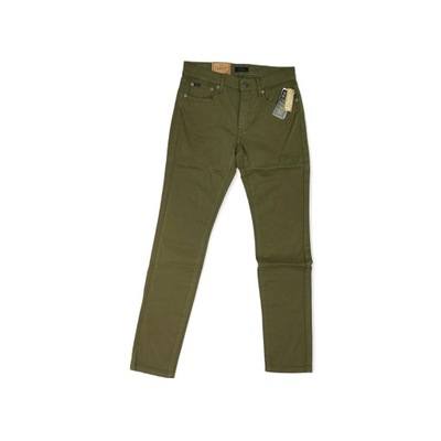 Jeansowe spodnie damskie khaki RALPH LAUREN 28