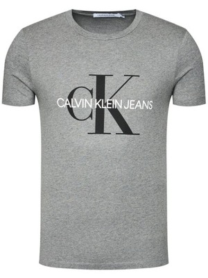 T-shirt Calvin Klein duze logo męska szary XXL