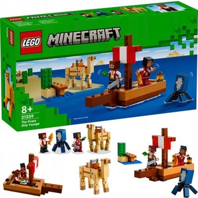 LEGO MINECRAFT REJS STATKIEM PIRACKIM 21259 KLOCKI LEGO x MINECRAFT ZOMBIE