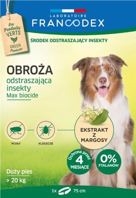 FRANCODEX Obroża dla dużych psów powyżej 20 kg