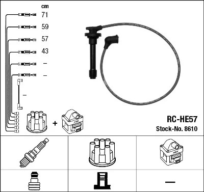 CABLES ZAP. 8610 NGK  