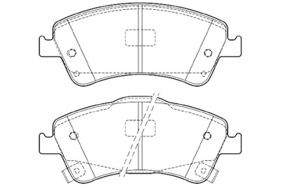 VALEO ZAPATAS DE FRENADO TOYOTA COROLLA 1.4 DIESEL 4 2010-4 2013  