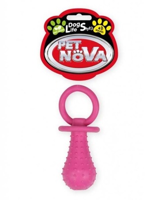PET NOVA Smoczek różowy zabawka dla psa 14cm