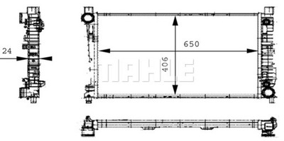 MAHLE CR 387 000S РАДИАТОР, СИСТЕМА ОХЛАЖДЕНИЯ ДВИГАТЕЛЯ