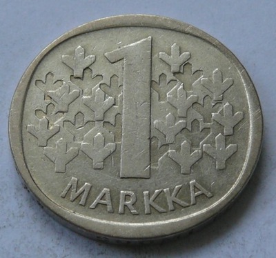 FINLANDIA - 1 MARKKA 1964 - srebro Ag