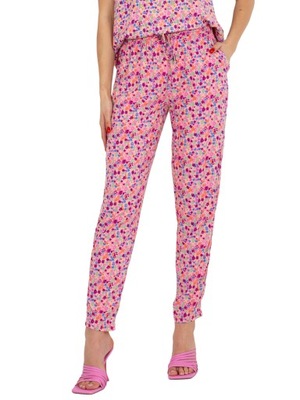 SPODNIE LETNIE DAMSKIE z materiału - XXL