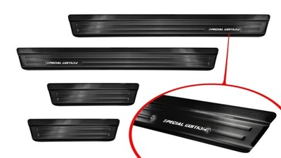 Накладки накладки пороговые do mazda 3 2019- хэтчбек фото №1