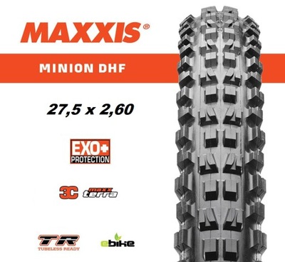 Opona Maxxis MINION DHF 27,5 x 2,6 EXO+ 3C 120TPI