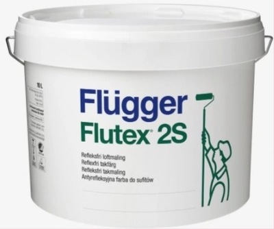 FLUGGER FARBA 2S 3L BIAŁA NA SUFIT ANTIREFLEX