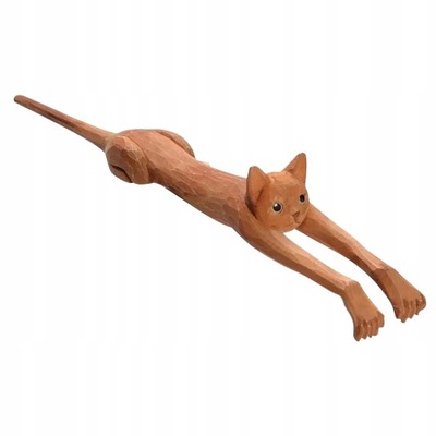 Zabawny drapak z drewna basowego dla kotów