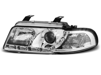Фонари фары audi a4 b5 94-99 led хром фото №1