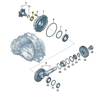 SIMER. SKRZ. BIEG. AUDI A4 10- фото