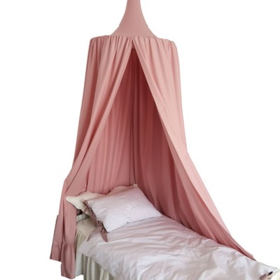 baldachim nad łóżko róż pudrowy namiot podwieszany