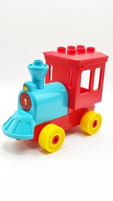 Klocki Lego duplo lokomotywa parowóz pociąg ciuchcia