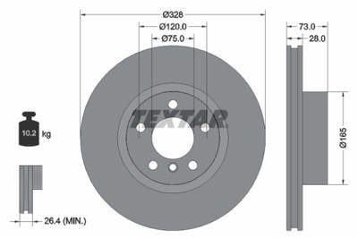 ДИСК HAM. BMW P. X3- X4 1.6- 3.0 11- фото