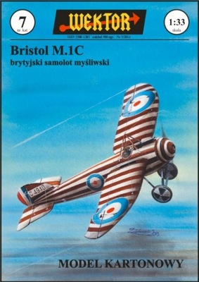 MODEL KARTONOWY Brytyjski samolot Bristol WEKTOR