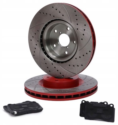 DISCOS ZAPATAS PARTE DELANTERA SUBARU IMPREZA BERLINA UNIVERSAL FRENOS MASTER SPORT ALEMANIA  