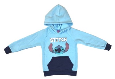 Niebieska bluza z kapturem Stitch 6Y / 116