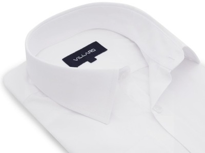 Biała koszula męska z długim rękawem V01 176-182 / 42-Slim