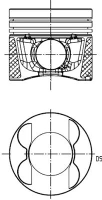 40776610/KBS PISTÓN KIT CON PIERSCIENIAMI  