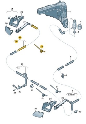 NOWE ORIGINALŪS AUDI OE VAMZDIS 4M8955663A 