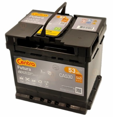 CA530 АКУМУЛЯТОР CENTRA 53AH/540A 12V +P