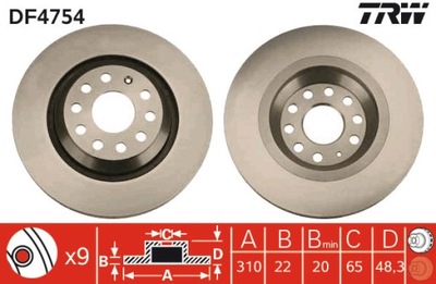 DISC BRAKE DF4754  