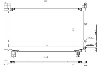 Nissens конденсатор кондиционера lexus is iii 250 g фото №1