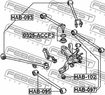 SKERSINIS SKERSINIS GAL. ZE STRYPU 0325-ACCF3 FEBEST FEBEST 0325-ACCF3 