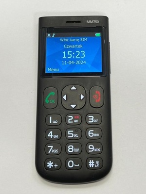 Telefon komórkowy Maxcom Comfort MM750 16 MB / 10 MB 2G czarny (856/24)