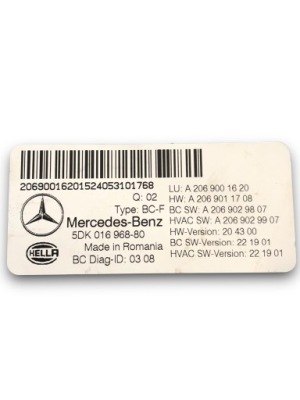 Mercedes benz w206 модуль bcm a2069001620 фото №1