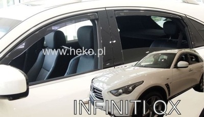 DEFLECTORES HEKO INFINITI QX70 2008-2017 4 PIEZAS  