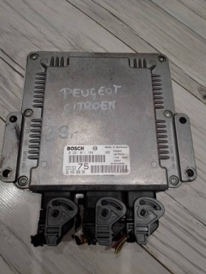 Бортовой компьютер блок управления двигателя 0281010500 peugeot фото №1