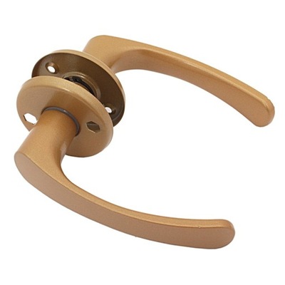 Klamka do drzwi okrągła złota