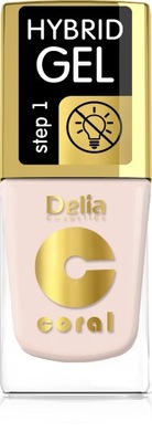 Delia Cosmetics Coral Hybrid Gel Emalia do paznokci nr 82 11ml