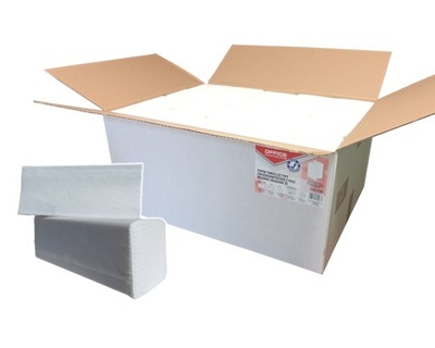Ręczniki Składane ZZ Celuloza Białe OFFICE PRODUCTS, 2-warstwowe, 20x150szt