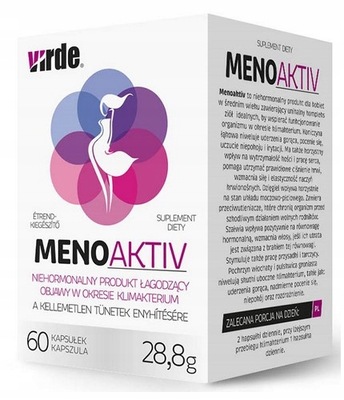 MenoAktiv Wsparcie W Okresie Menopauzy Virde 60 Kapsułek