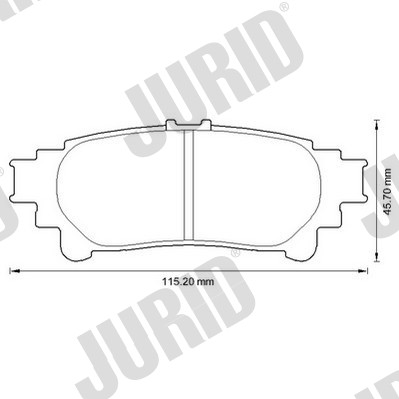 КОЛОДКИ ТОРМОЗНЫЕ ЗАД JURID 572656J