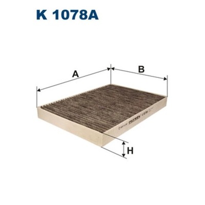 FILTR, VĖDINIMAS VIETOS PASAZERSKIEJ FILTRON K 1078A 