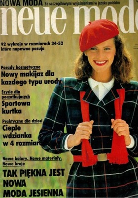 Neue mode Burda 9/1980 wykroje po niemiecku