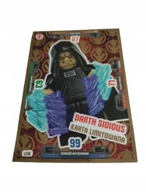 KARTA LEGO STAR WARS Seria 3 LE16 DARTH SIDIOUS