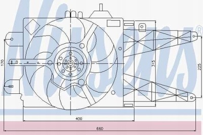 NISSENS NISSENS 85051 ВЕНТИЛЯТОР, ОХОЛОДЖЕННЯ ДВИГУНА