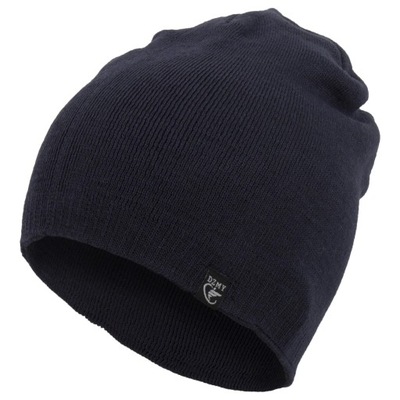 W392C Ciepła zimowa czapka męska beanie GRANAT