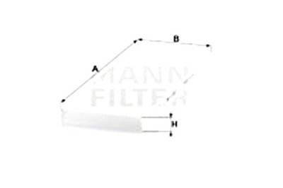 MANN-FILTER ФИЛЬТР САЛОНА OPEL VECTRA A VECTRA B 1.6-2.6 09.88-07.03